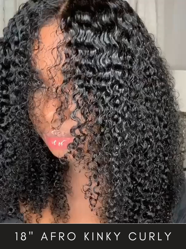 Leiselle - Afro Kinky Curly Lace Front Wig