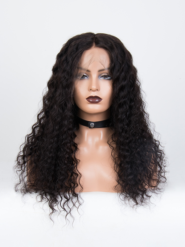 Deep Wave Virgin Hair Lace Front Wig