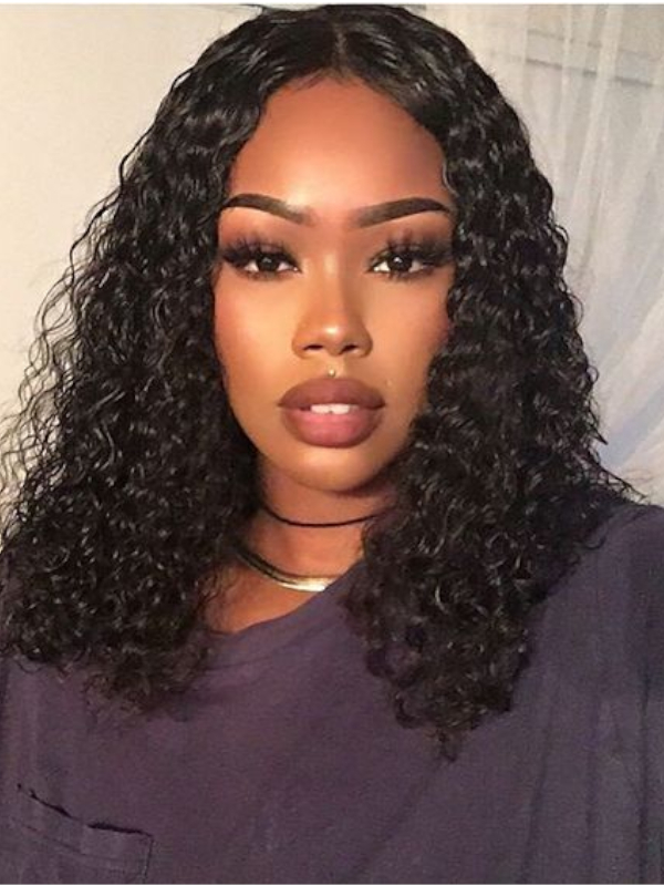Deep Wave Virgin Hair Lace Front Wig