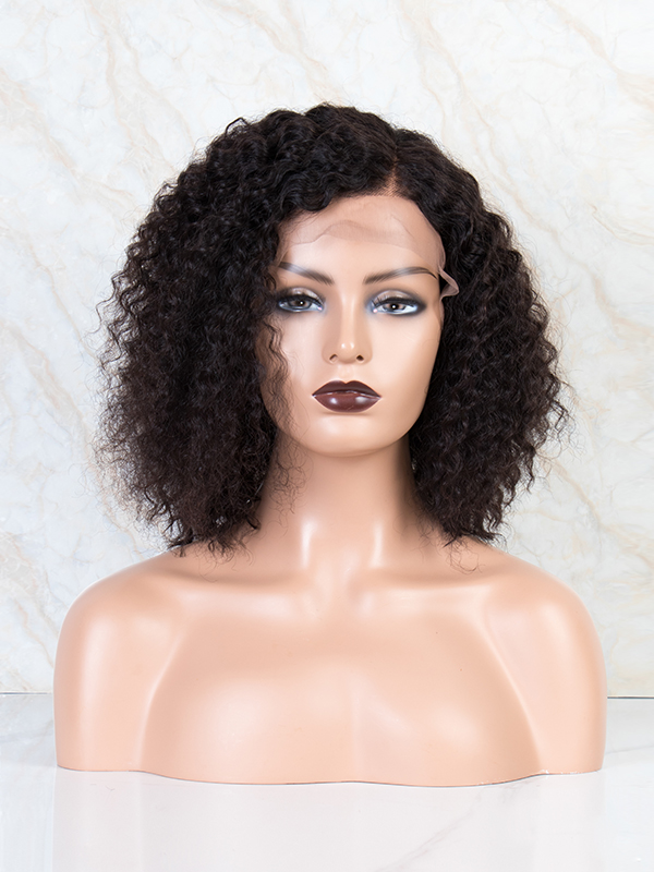 Natural Curly Short Hair Lace Front Wig