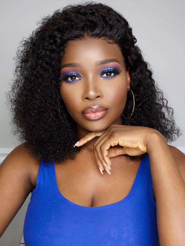Tina - Natural Curly Lace Front Wig