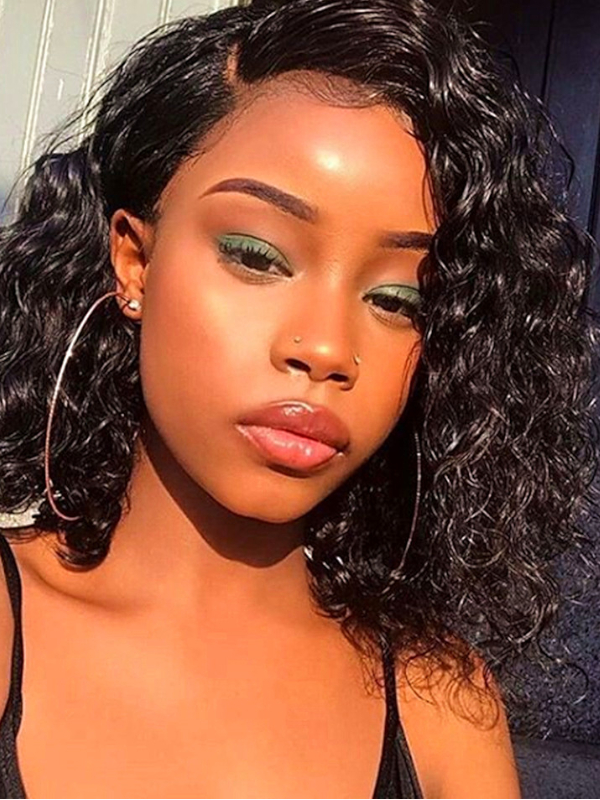 Water Wave Short Bob Lace Front Wig
